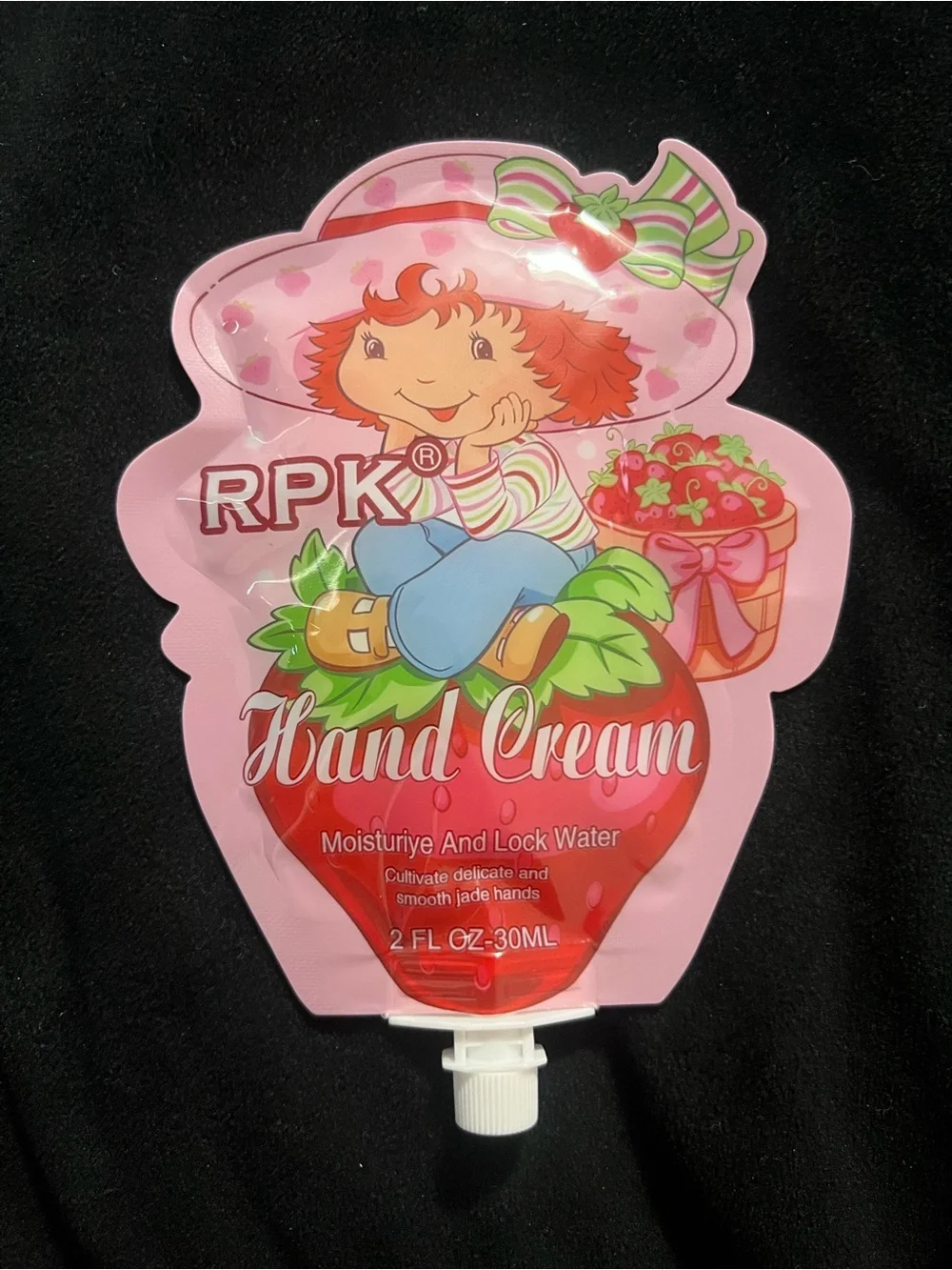 Pink Strawberry Shortcake Hand Cream - Moisturizing Kids Hand Cream